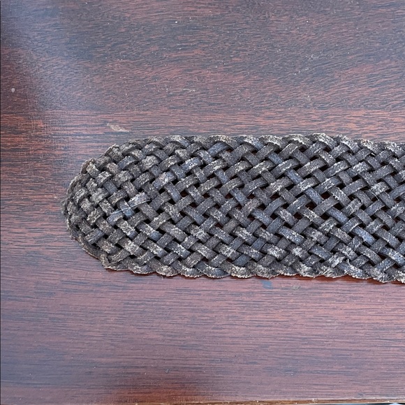 Brown Woven Leather Belt - Picture 10 of 10